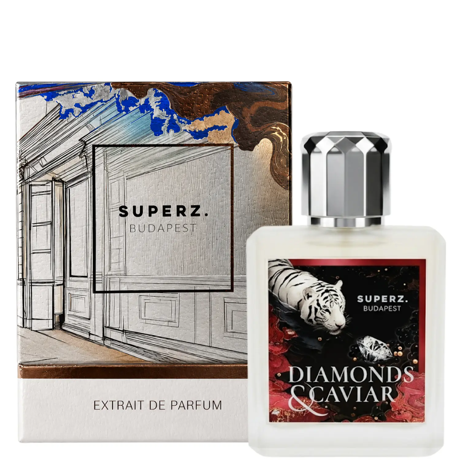 PERFUME SUPERZ DIAMONDS & CAVIAR UNISEX EXTRAIT DE PARFUM 50 ML 1