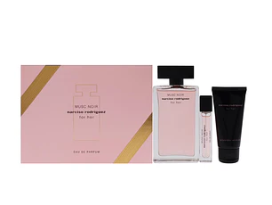 PERFUME NARCISO RODRIGUEZ MUSC NOIR DAMA EDP 100 ML / 10 ML / BODY LOTION 50 ML ESTUCHE