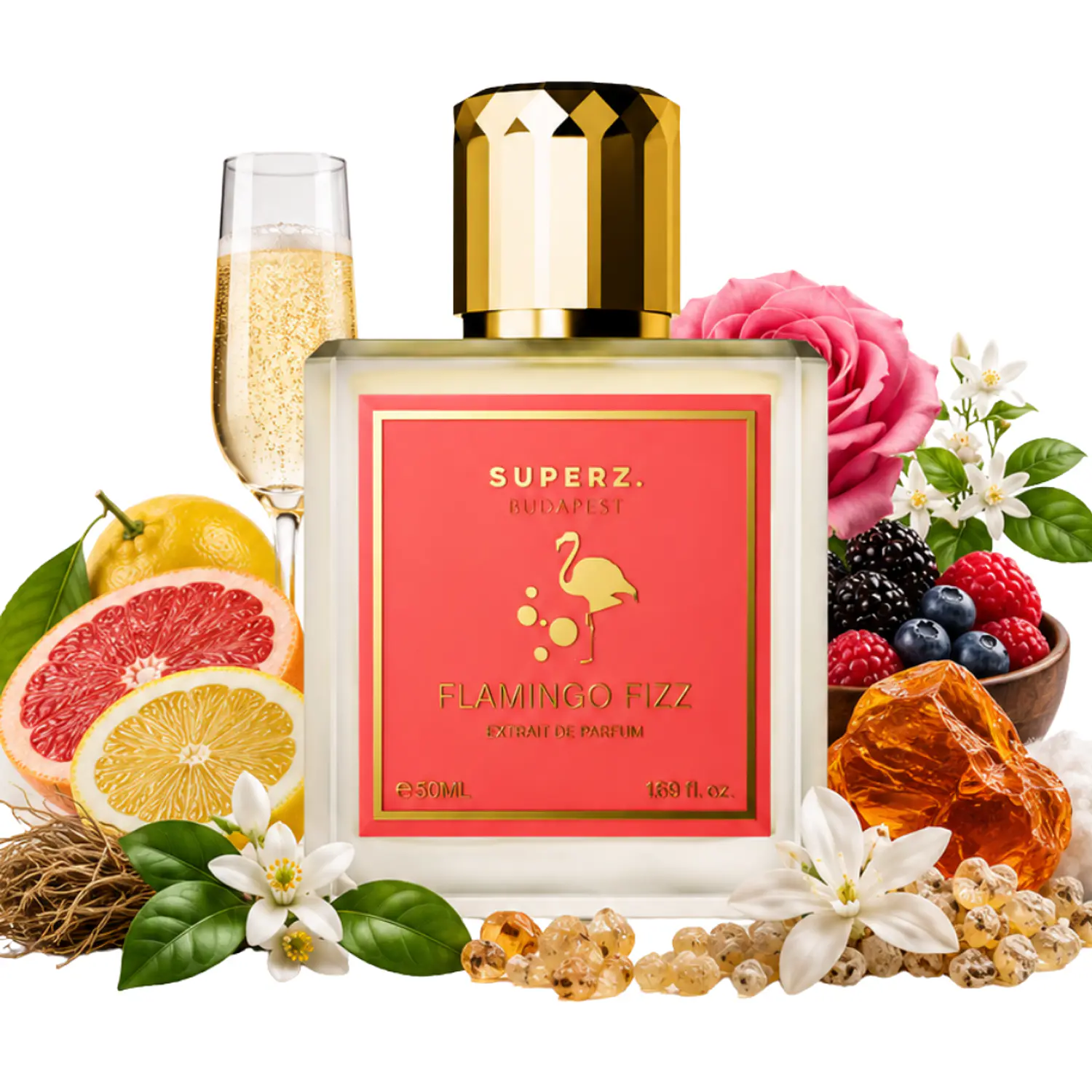 PERFUME SUPERZ FLAMINGO FIZZ UNISEX EXTRAIT DE PARFUM 50 ML 2