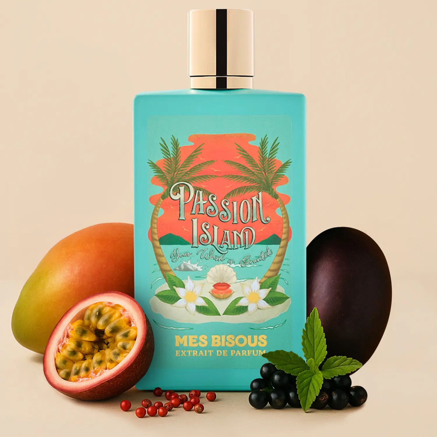 PERFUME MES BISOUS PASSION ISLAND UNISEX EXTRAIT DE PARFUM 100 ML 2