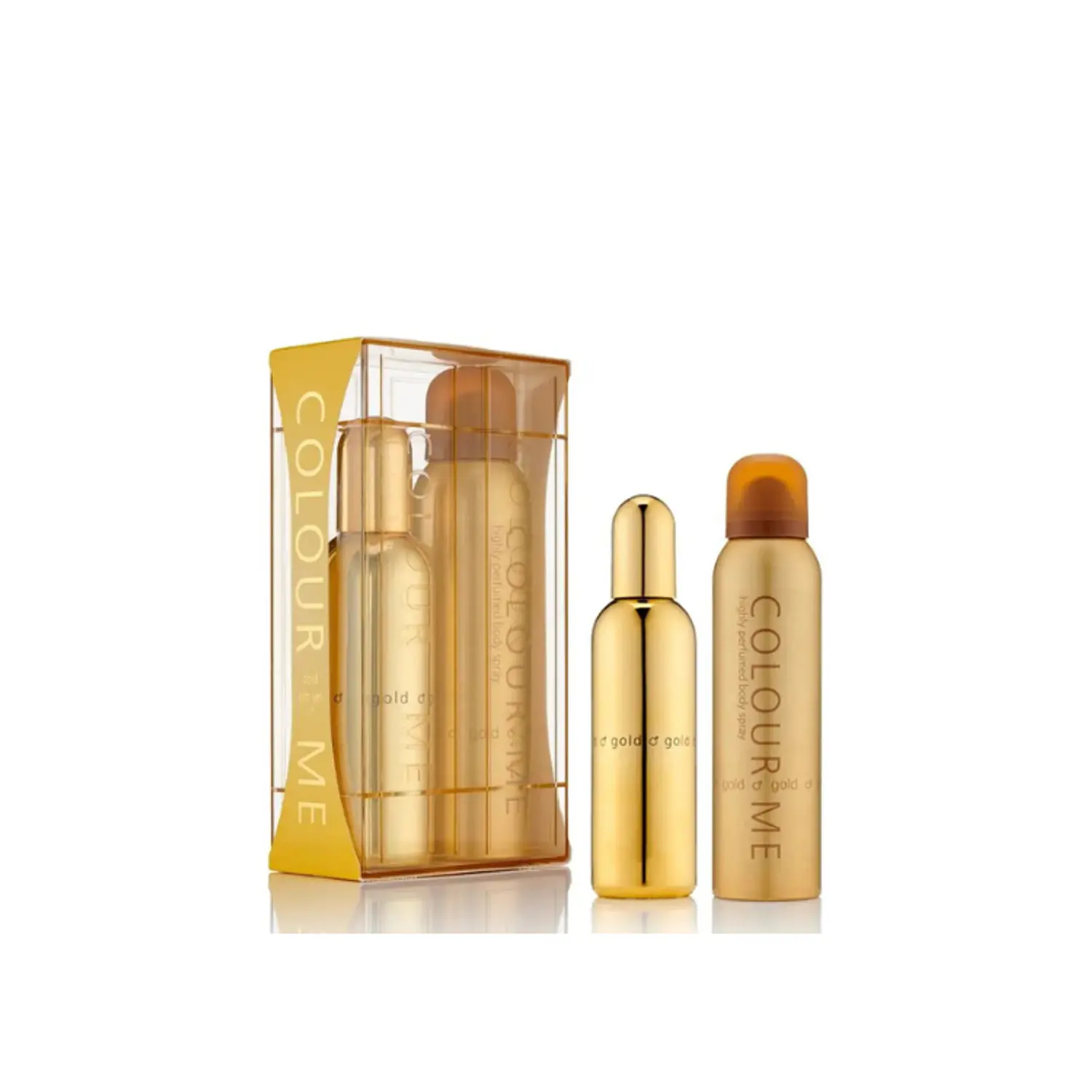 PERFUME COLOUR ME GOLD HOMBRE EDP 100 ML / BODY SPRAY 150 ML ESTUCHE
