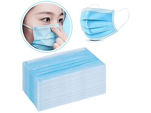 Pack Mascarillas Quirurjicas 3 Pliegues 50 Unidades