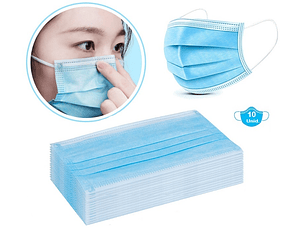 Pack Mascarillas Non Medical 3 Pliegues 10 Unidades
