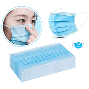 Pack Mascarillas Non Medical 3 Pliegues 10 Unidades