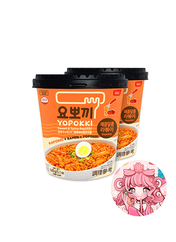 Rabokki Ramen (Topokki+Ramen) Picante Dulce