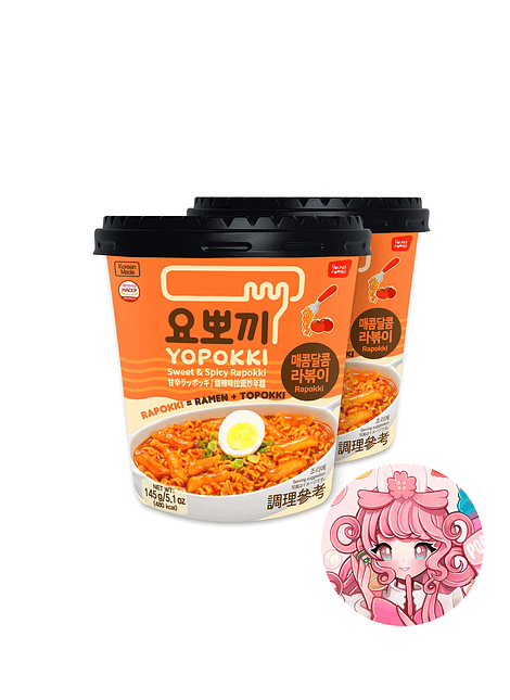 Rabokki Ramen (Topokki+Ramen) Picante Dulce
