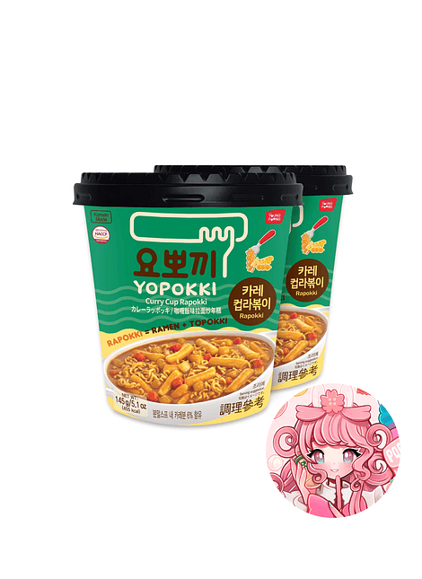 Rabokki Ramen (Topokki+Ramen) Curry 