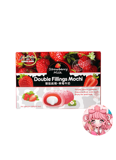 Mochi Frutilla y Leche Dobe Relleno