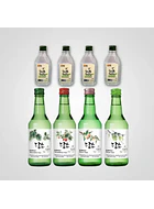 8 Soju (4 sabores 330 ml + 4 originales 200ml)