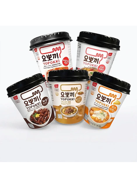 Pack 5 Yopokki Topoki variedad de sabores 