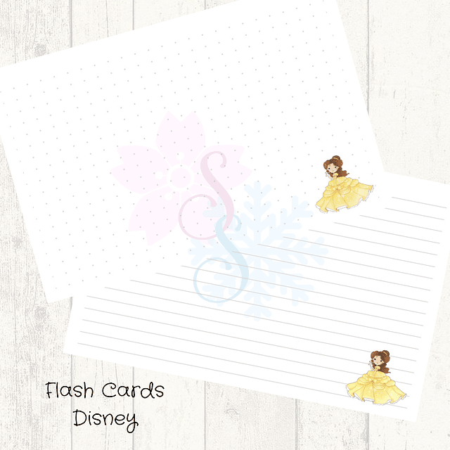 Set Flash Cards Bella vestido