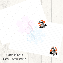 Flash Cards Ace - One Piece