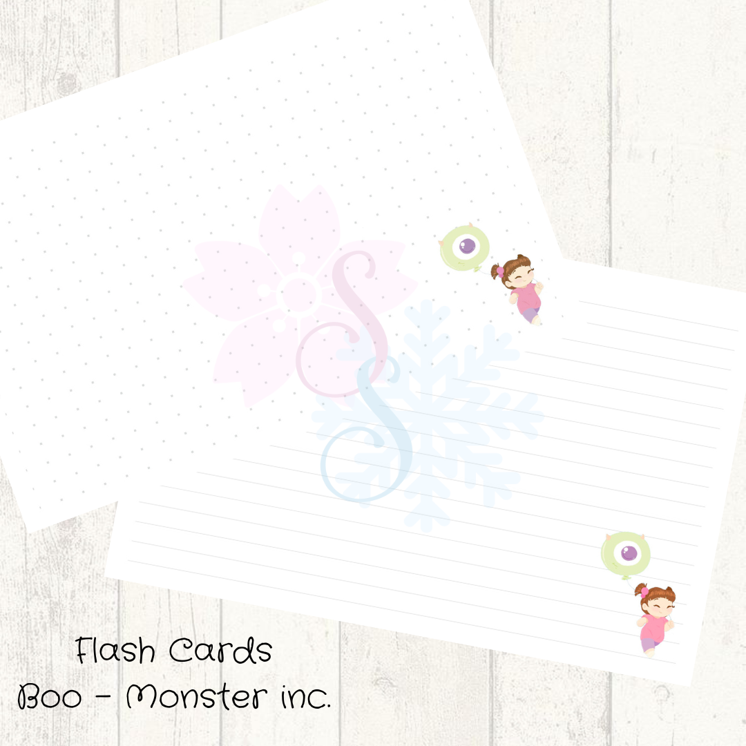 Set Flash Cards Boo - Monster Inc.
