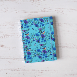 Cuaderno Aves azul