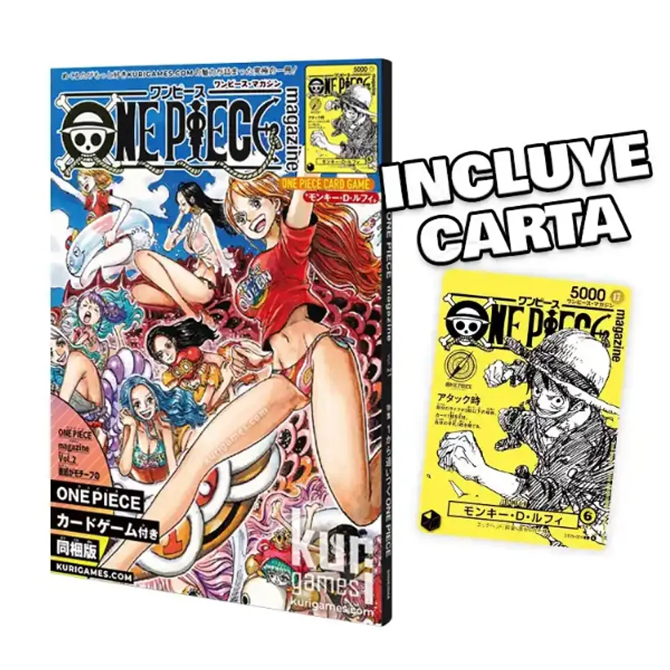 PREVENTA – One Piece Magazine Vol. 2 + Carta Promo Luffy 3