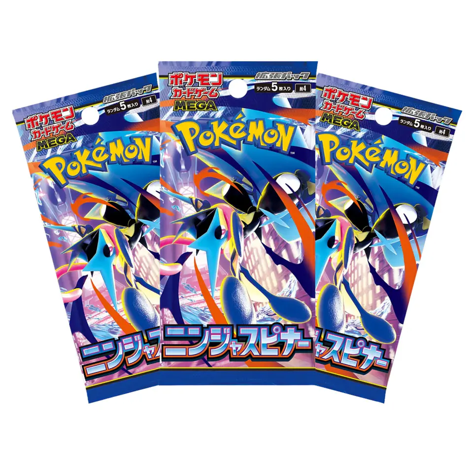 Pokémon Ninja Spinner M4 Japonés – Pack x3 Booster Packs 1