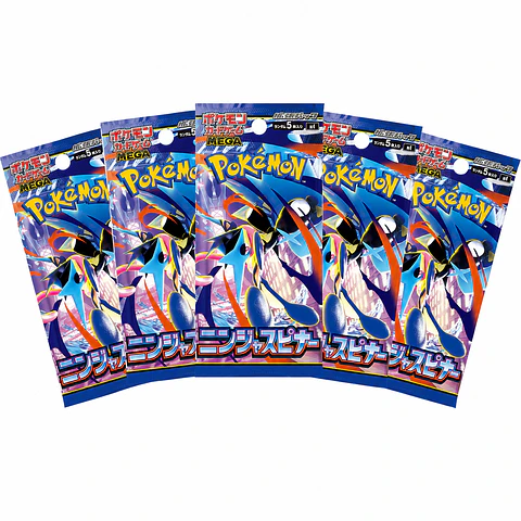 Pokémon Ninja Spinner M4 Japonés – Pack x5 Booster Packs
