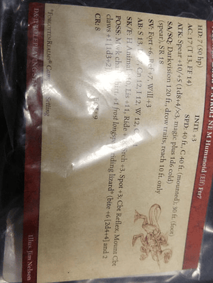 Mounted Drow Patrol #54 Underdark Mini Dungeons And Dragons