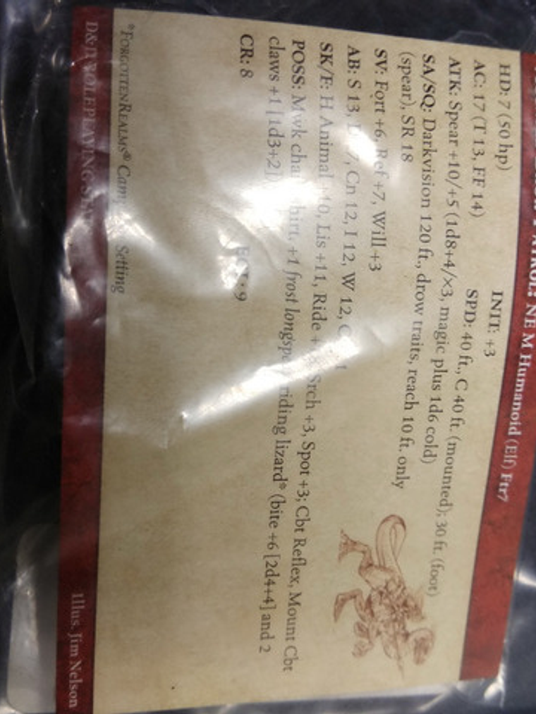 Mounted Drow Patrol #54 Underdark Mini Dungeons And Dragons 2