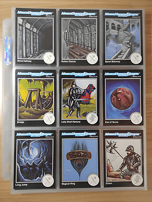 Advanced Dnd 80 Cartas - Pack 4 Dungeons And Dragons Vintage