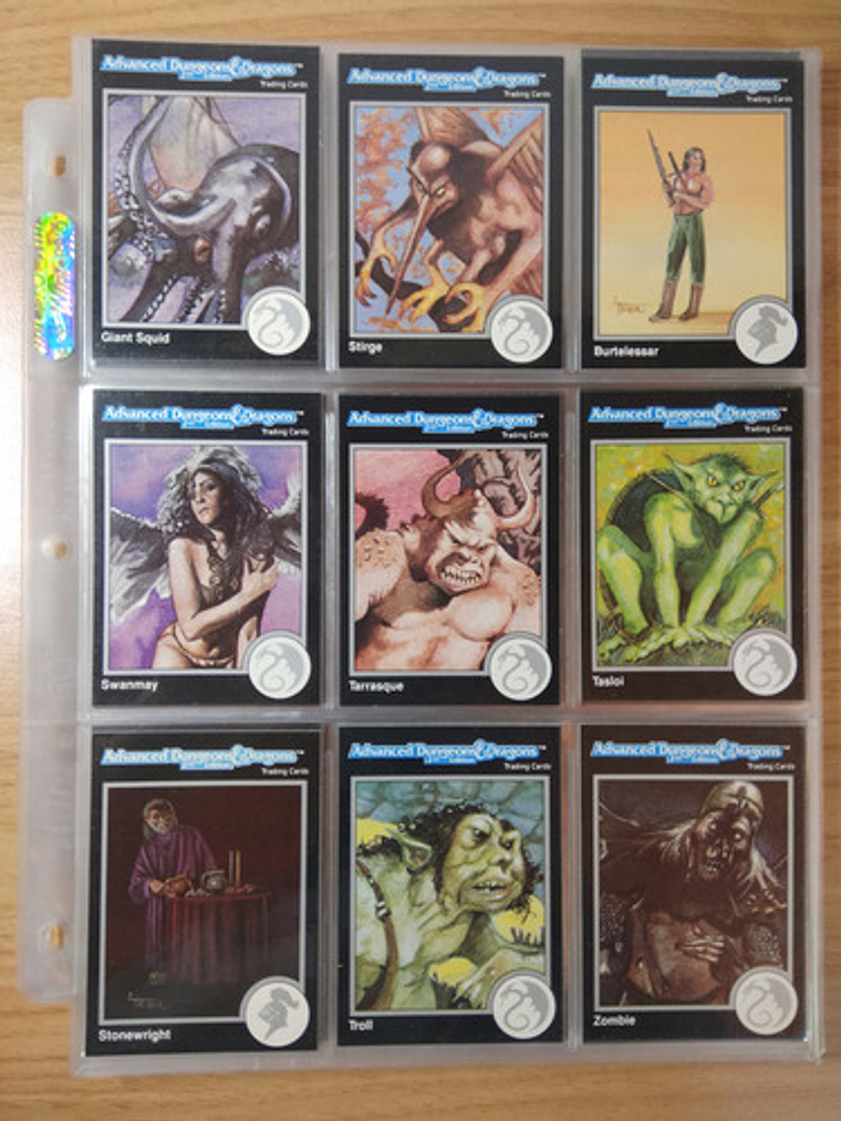 Advanced Dnd 80 Cartas - Pack 4 Dungeons And Dragons Vintage 8