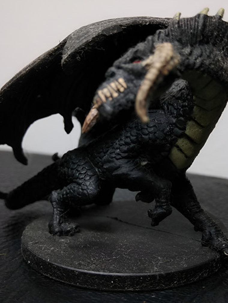 Large Black Dragon #55 Unhallowed Mini Dungeons And Dragons 1