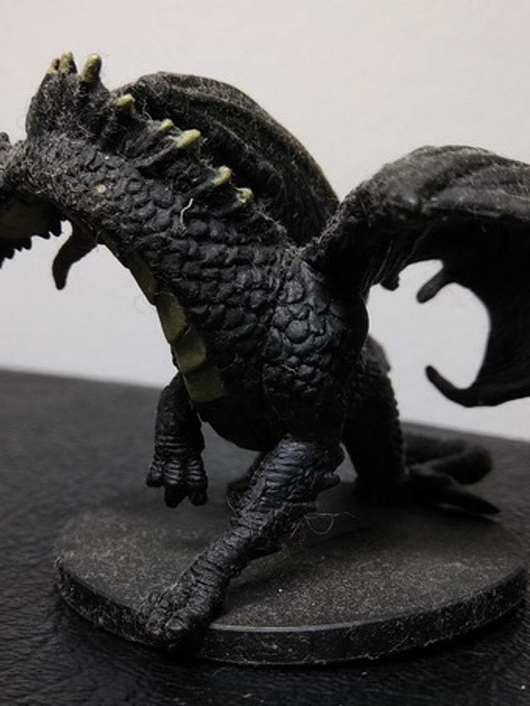 Large Black Dragon #55 Unhallowed Mini Dungeons And Dragons 2