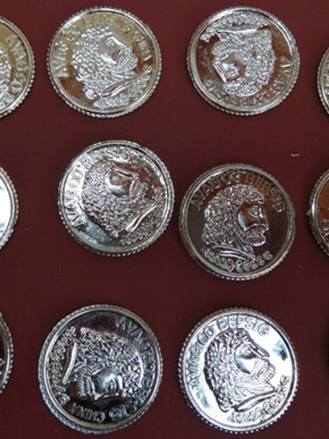 12x Tokens Monedas Avag Co Bepsig (plastico) Rol Dungeons 5