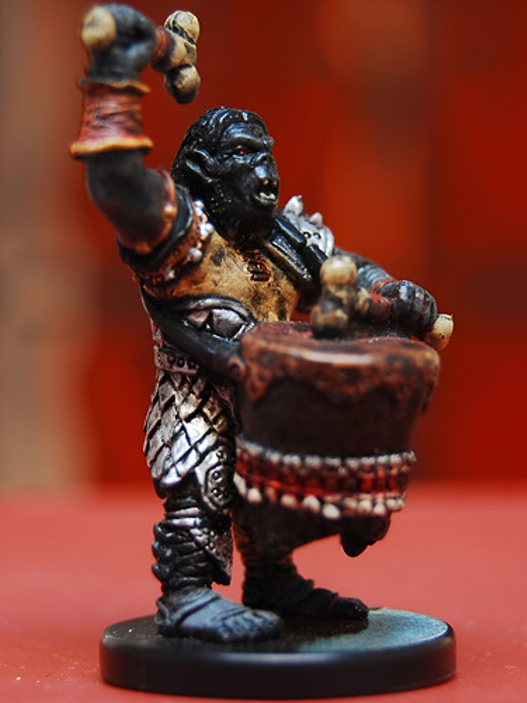 Orc Wardrummer #56 War Drums Miniatura Dungeons And Dragons 1