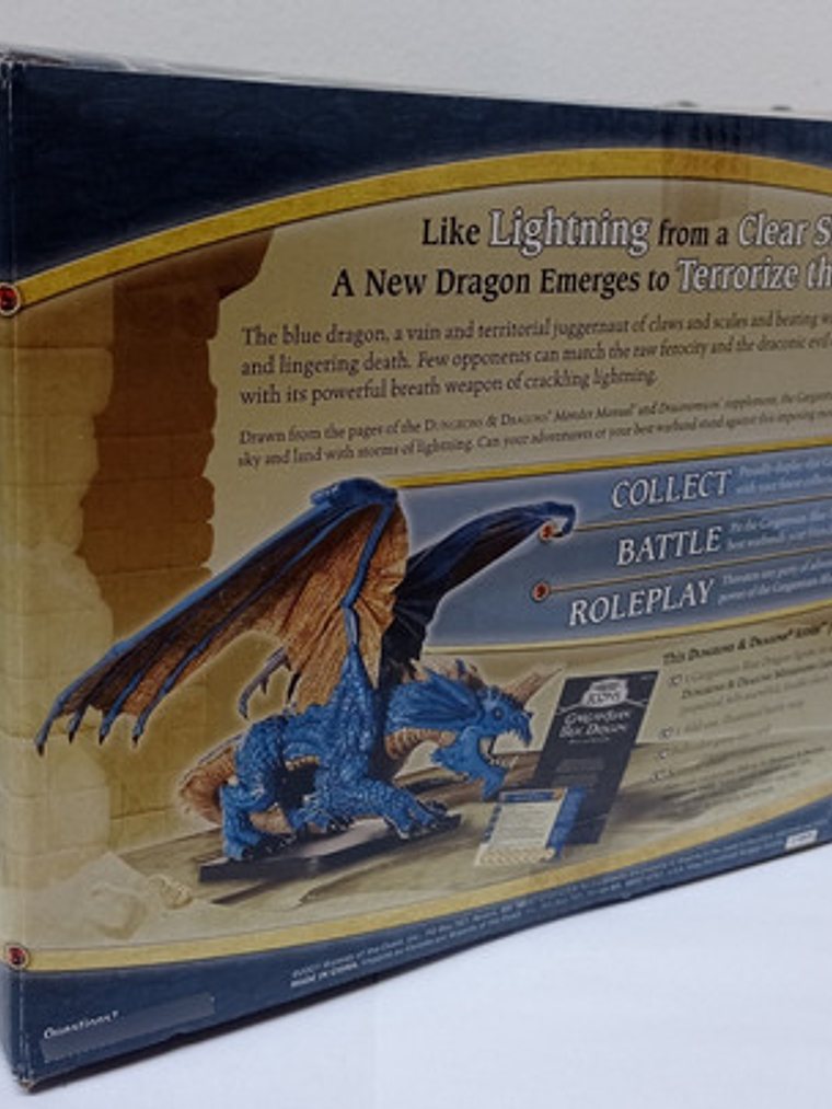 Gargantuan Blue Dragon / Miniatura 2007 Dungeons And Dragons 5