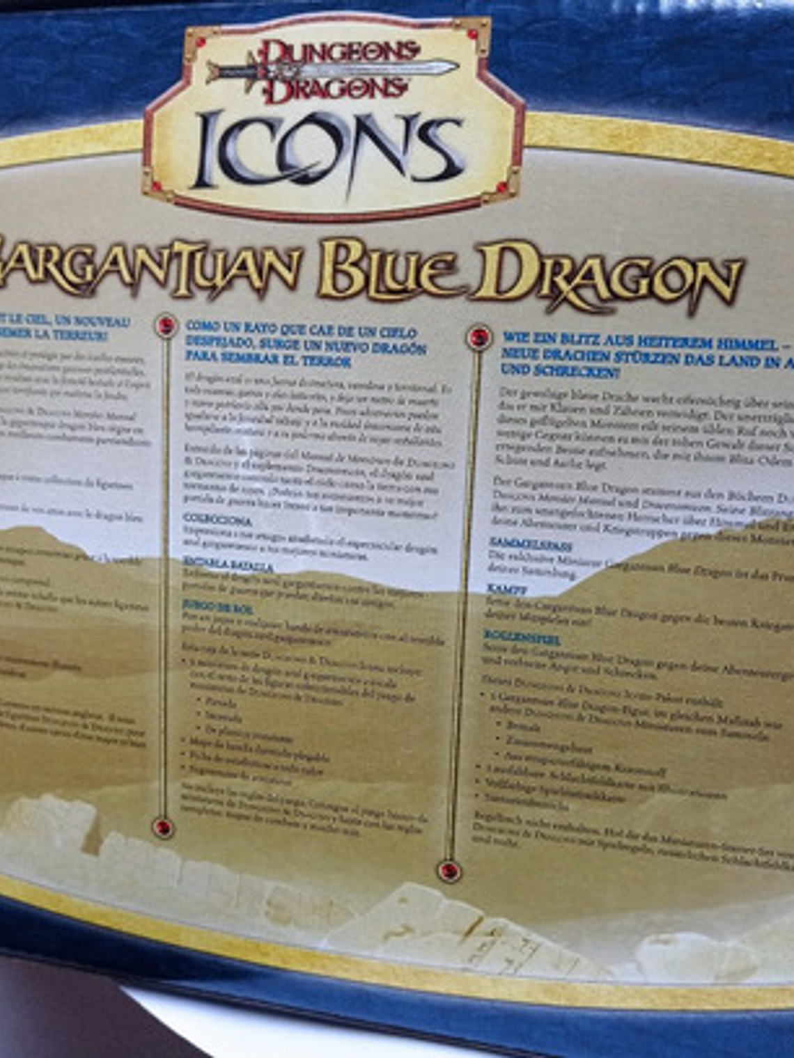 Gargantuan Blue Dragon / Miniatura 2007 Dungeons And Dragons 6