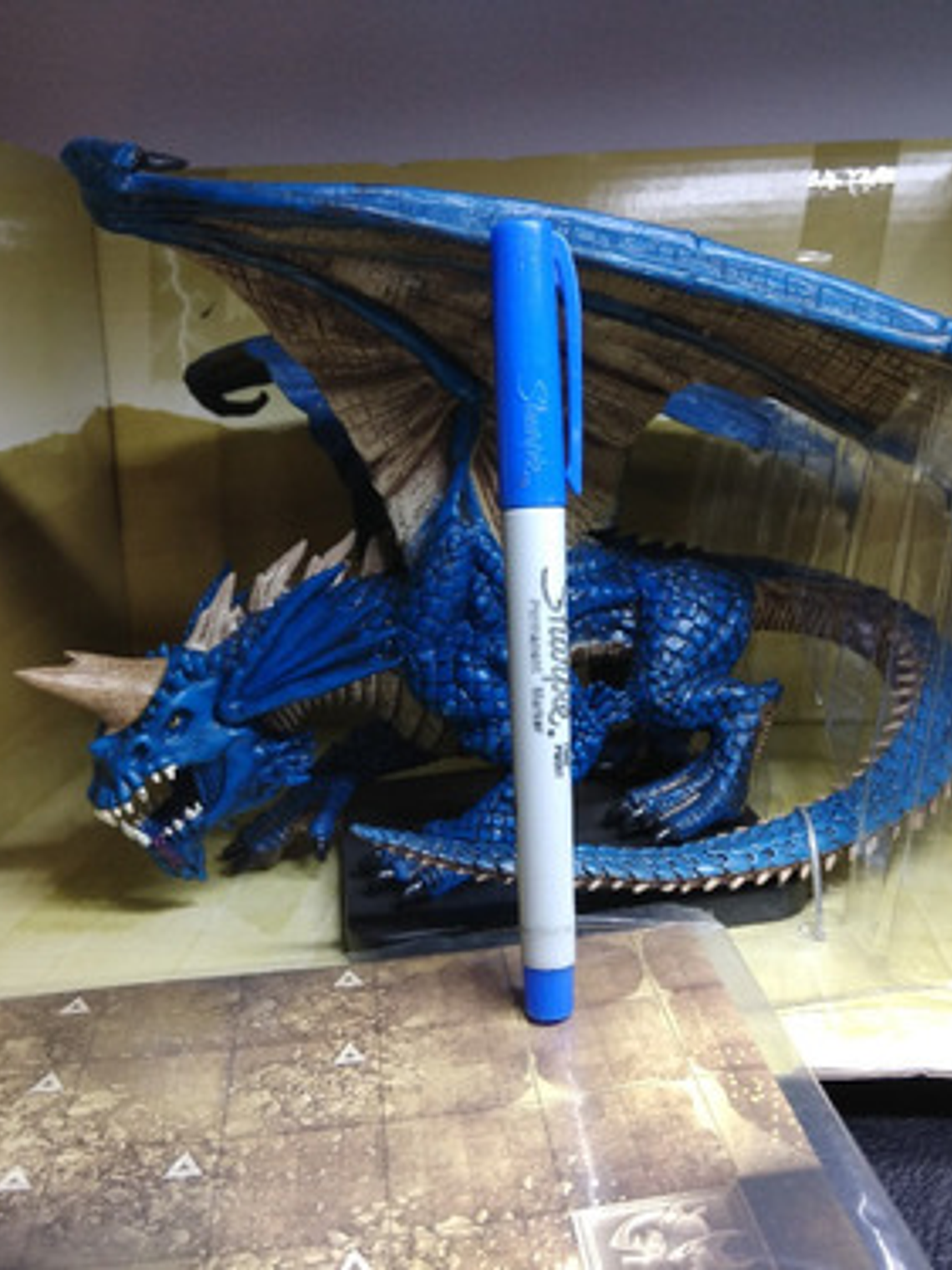 Gargantuan Blue Dragon / Miniatura 2007 Dungeons And Dragons 9