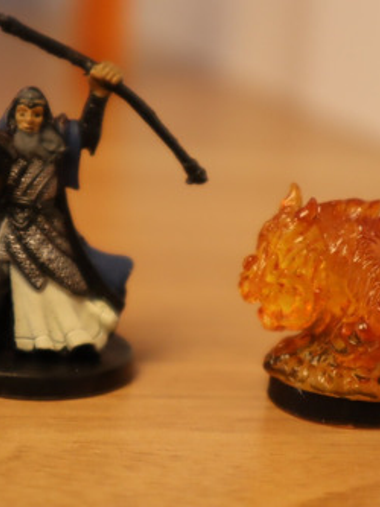 Small Fire Elemental #promo Mini War Dragon Queen Dungeons 4