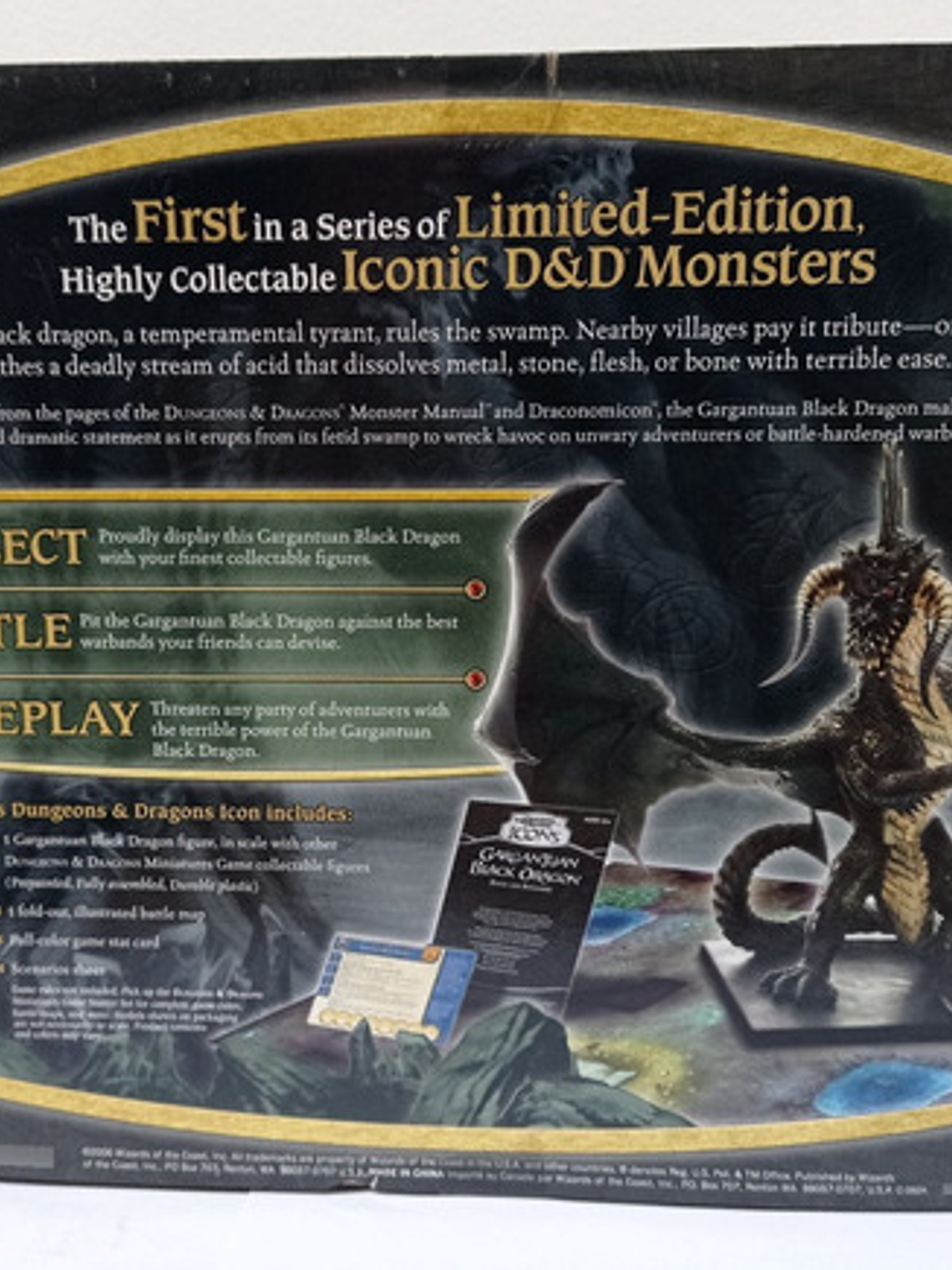 Gargantuan Black Dragon 2006 Miniatura Dungeons And Dragons 6