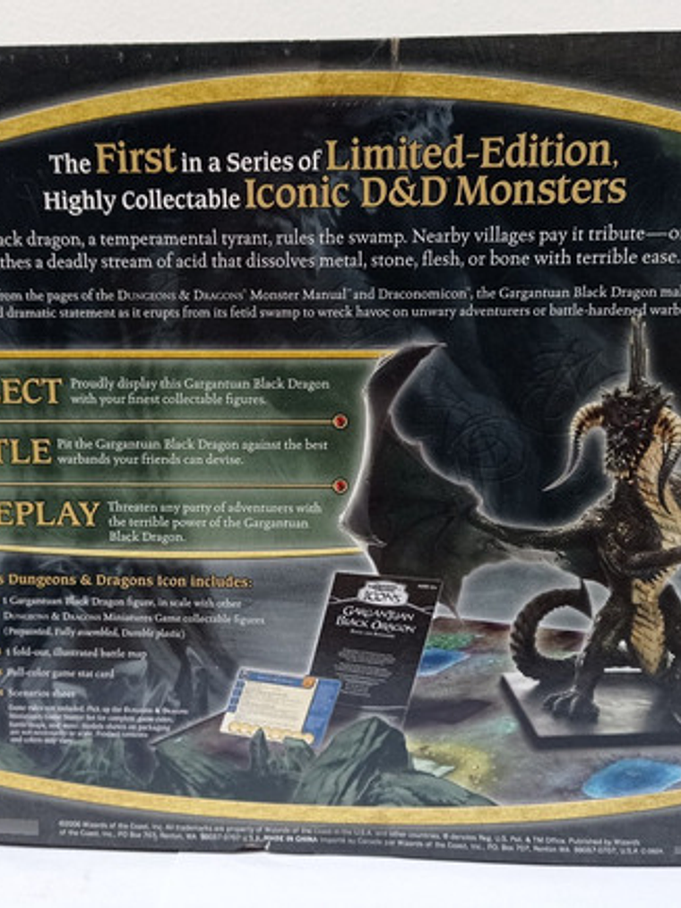 Gargantuan Black Dragon 2006 Miniatura Dungeons And Dragons 6