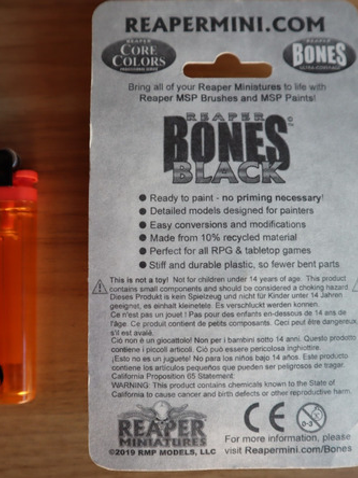 Garghuk Ogre Chieftain Reaper Black Miniatura Dungeons & Dra 4