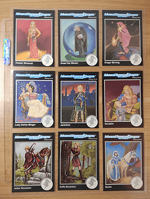 Advanced Dnd 90 Cartas - Pack 5 Dungeons And Dragons Vintage