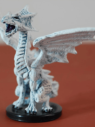 Medium White Dragon Pathfinder Battles Mini Dungeons Dragons