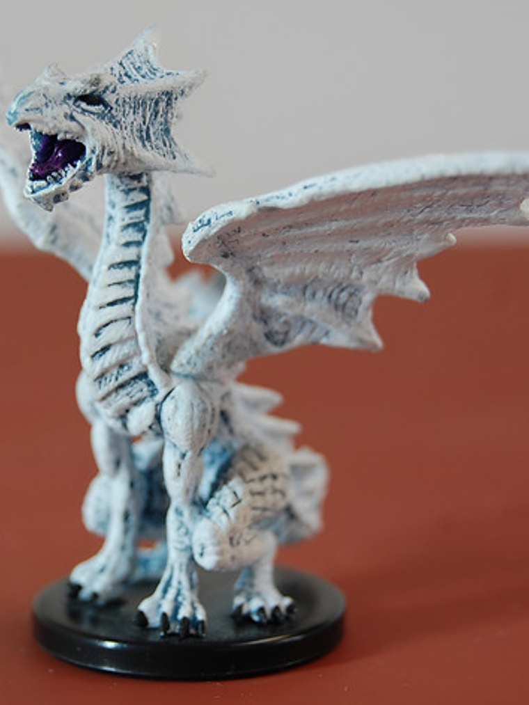 Medium White Dragon Pathfinder Battles Mini Dungeons Dragons 1