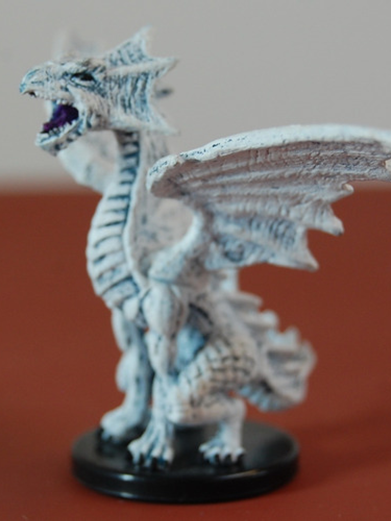 Medium White Dragon Pathfinder Battles Mini Dungeons Dragons 3
