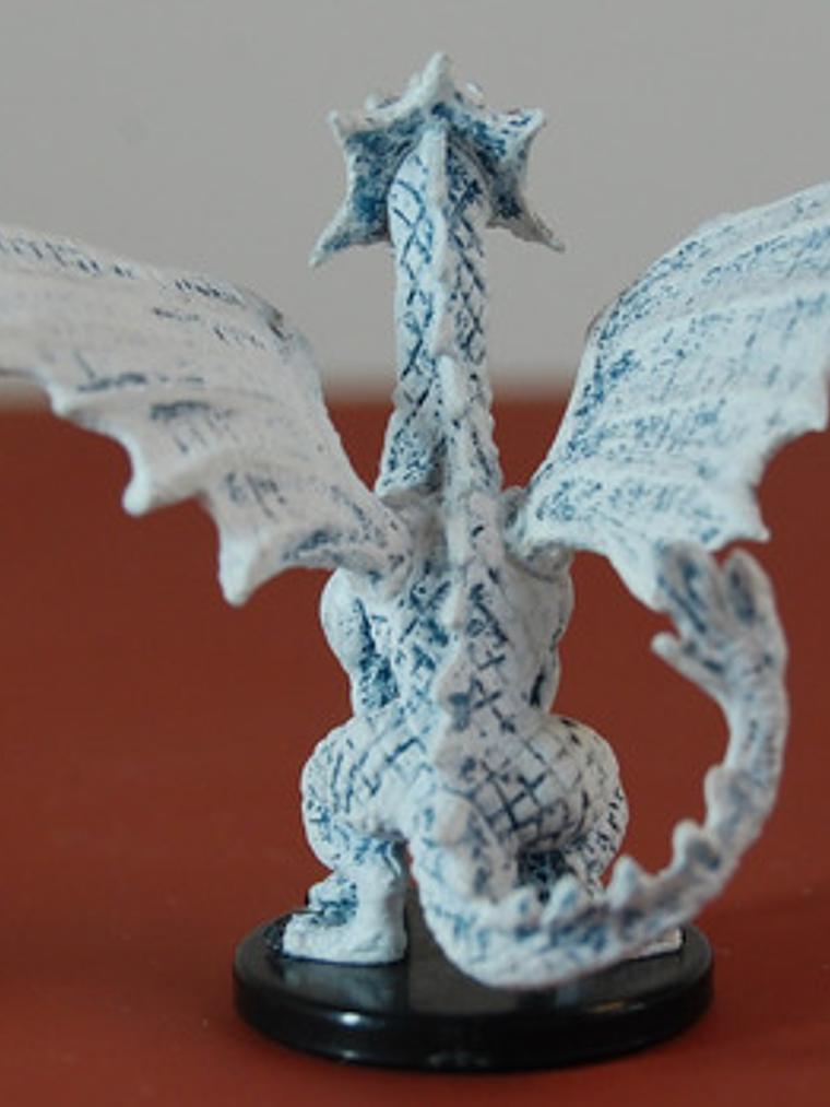 Medium White Dragon Pathfinder Battles Mini Dungeons Dragons 5