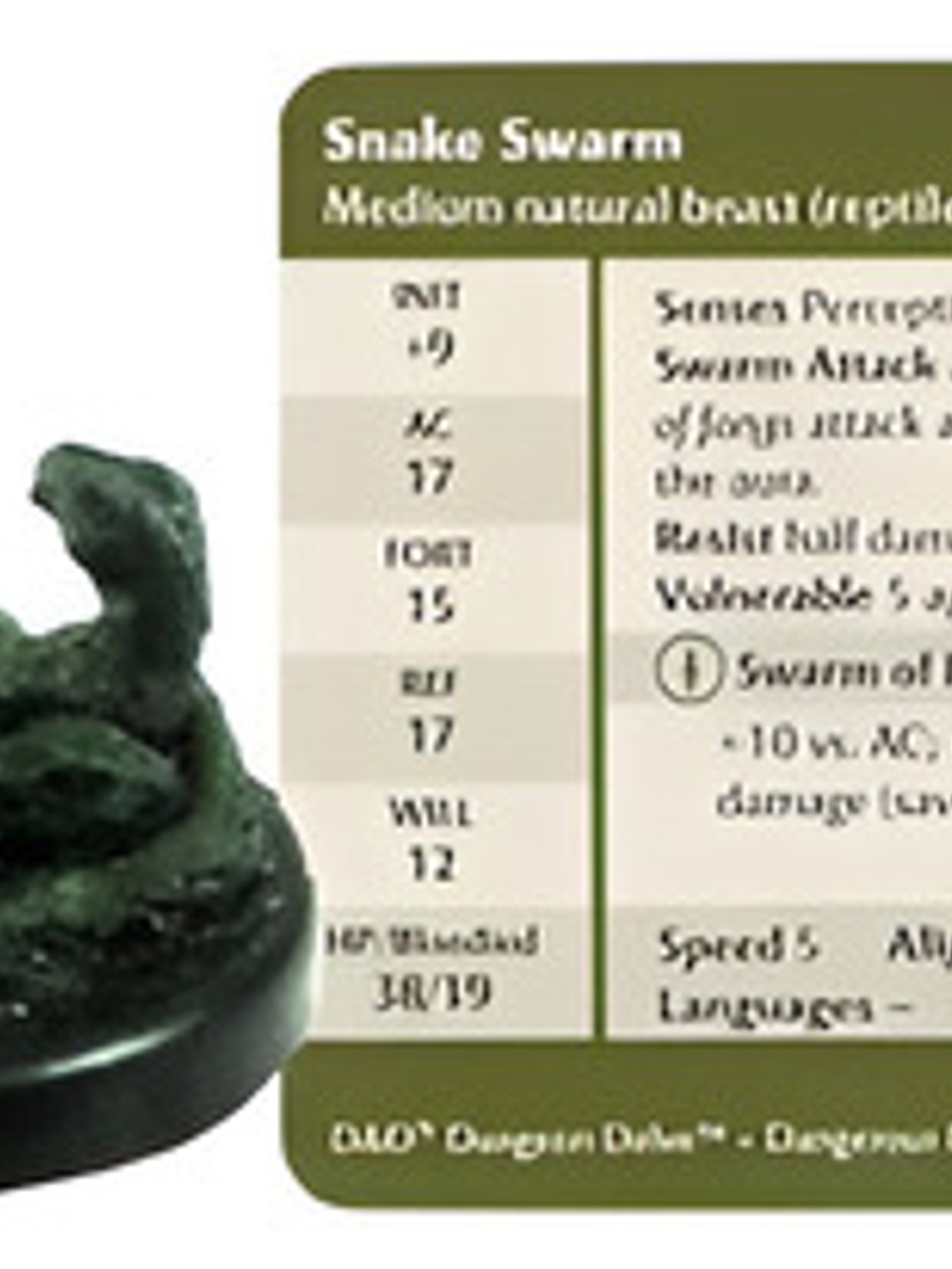 Snake Swarm #35 Dangerous Delves Dungeons And Dragons 1