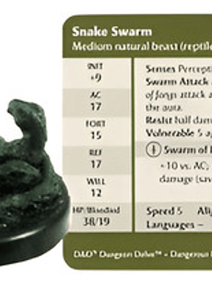 Snake Swarm #35 Dangerous Delves Dungeons And Dragons