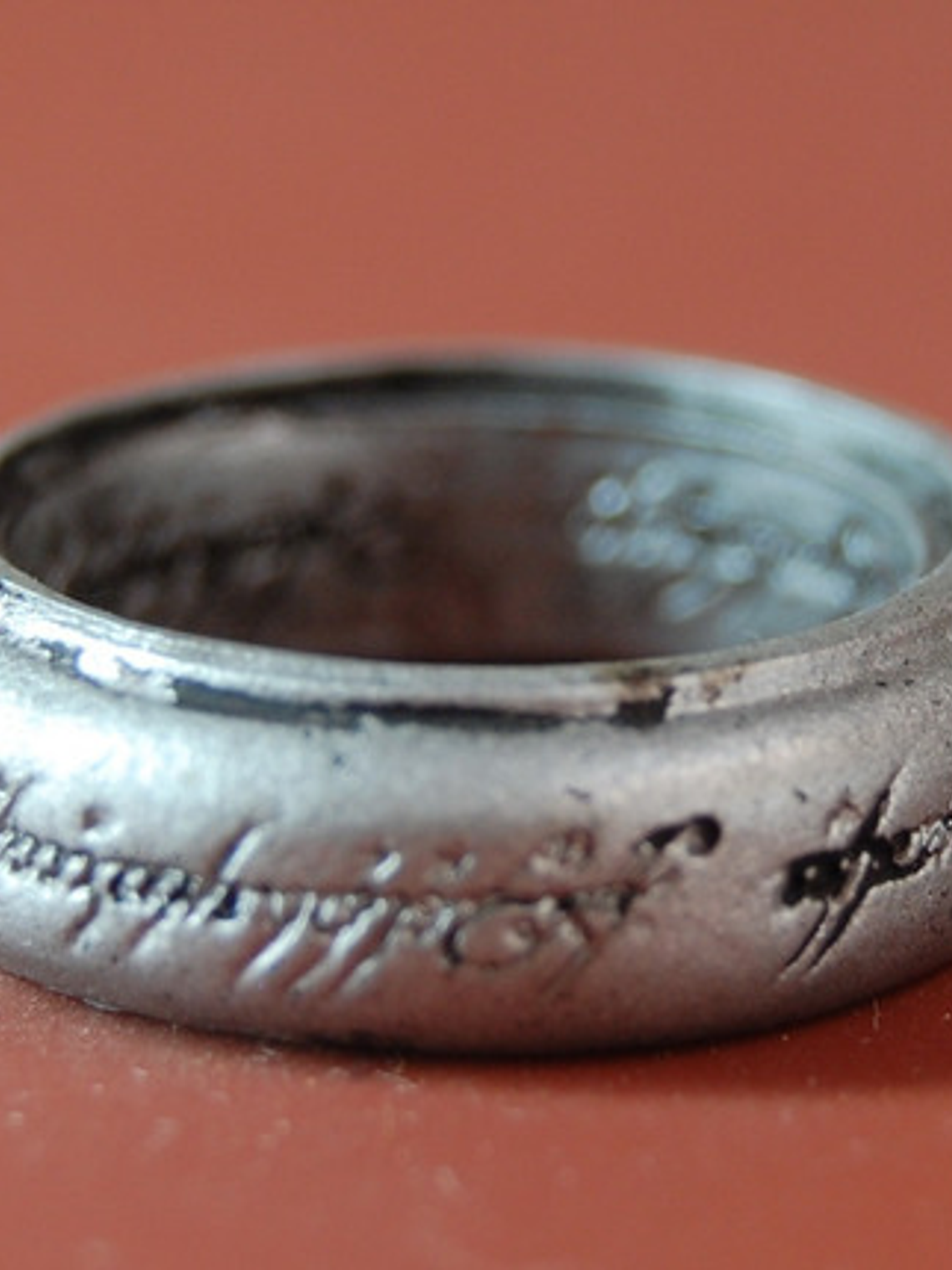 Anillo Plateado Plastico Lotr Rol Lord Of The Rings Dungeons 1