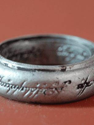 Anillo Plateado Plastico Lotr Rol Lord Of The Rings Dungeons