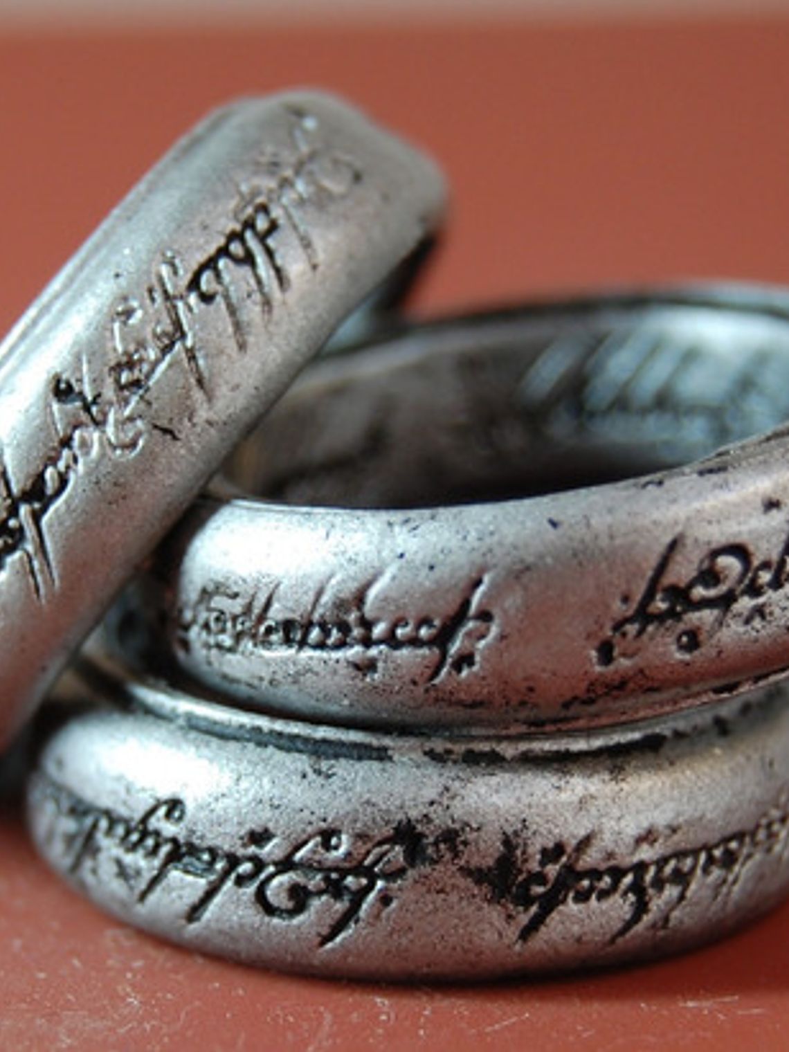 Anillo Plateado Plastico Lotr Rol Lord Of The Rings Dungeons 4