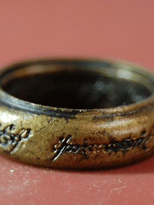 Anillo Dorado Plástico Lotr Juego Rol Dungeons Dragons Señor