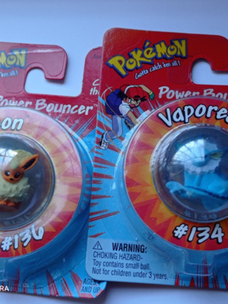 Eevee 3x Evos Power Bouncer 1999 Hasbro Pokemon Nintendo 4