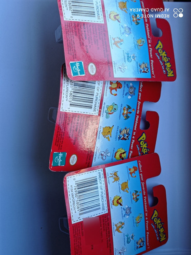 Eevee 3x Evos Power Bouncer 1999 Hasbro Pokemon Nintendo 8