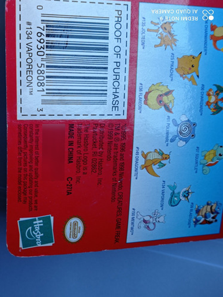 Eevee 3x Evos Power Bouncer 1999 Hasbro Pokemon Nintendo 9